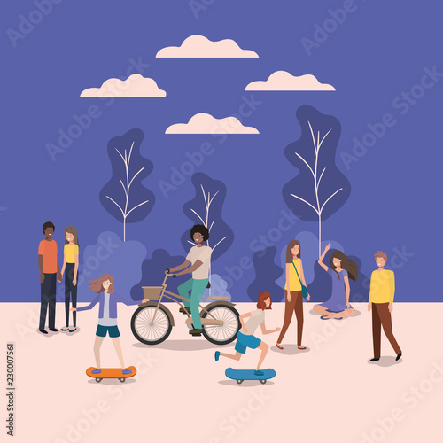 group of person doing activities in the park