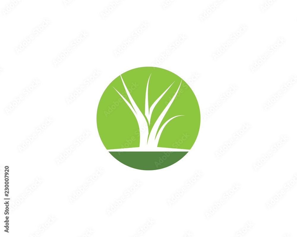 Grass logo vector