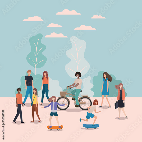 group of person doing activities in the park