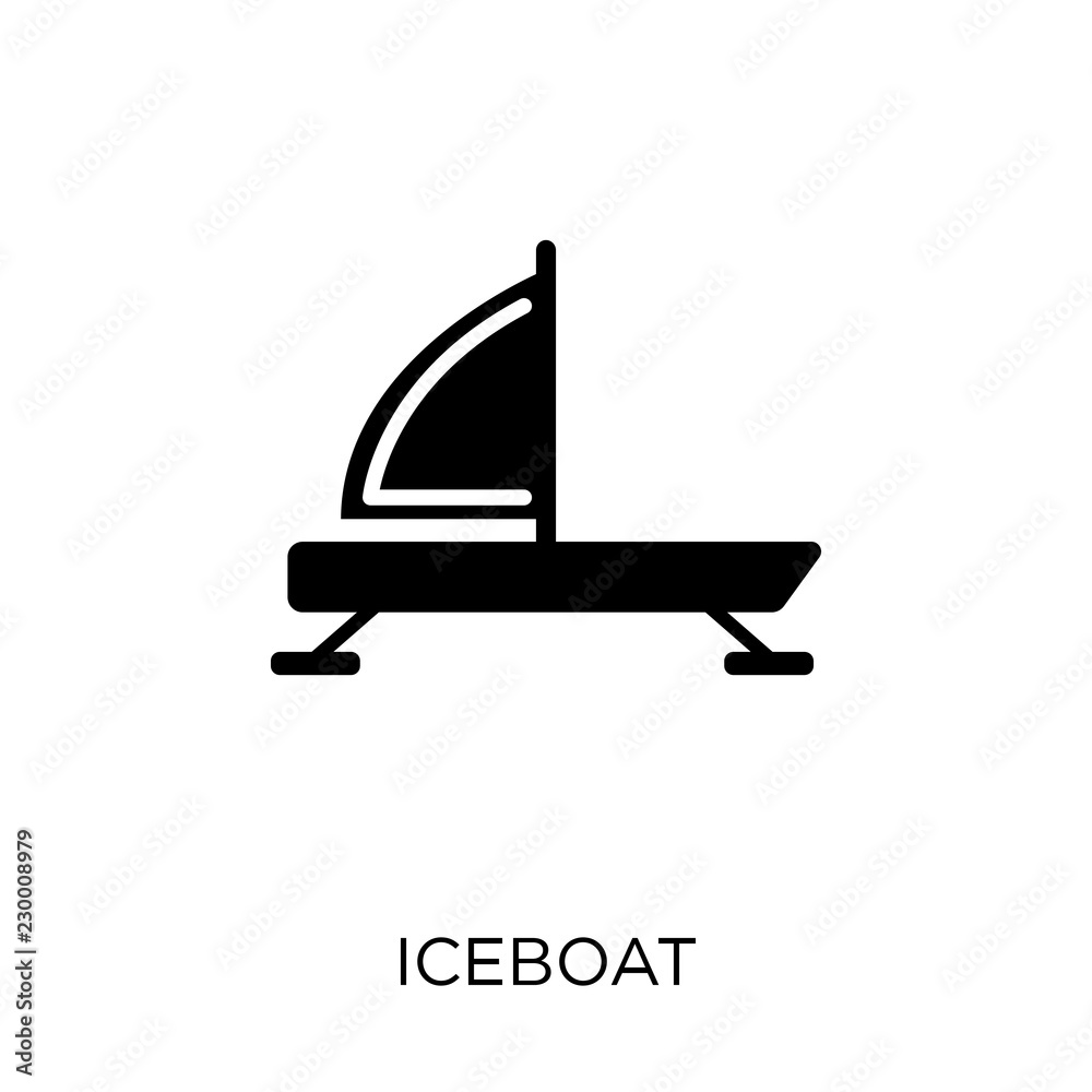 iceboat icon. iceboat symbol design from Nautical collection. iceboat icon. iceboat symbol design from Nautical collection.