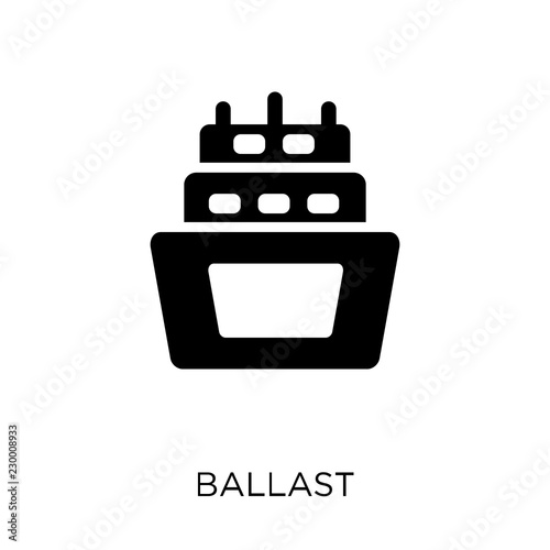 Foto ballast icon. ballast symbol design from Nautical collection.