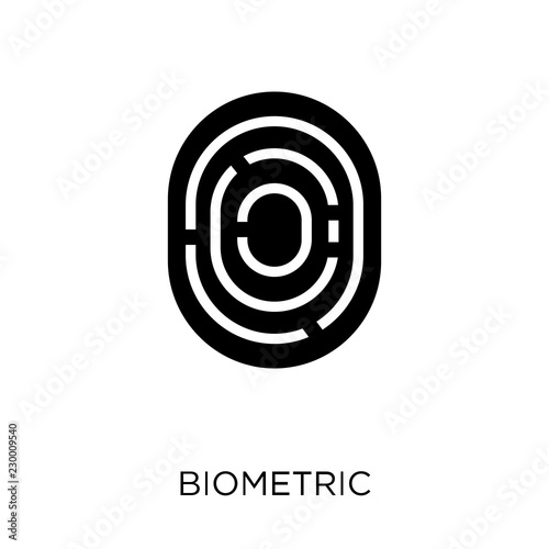 Biometric identification icon. Biometric identification symbol design from Programming collection.