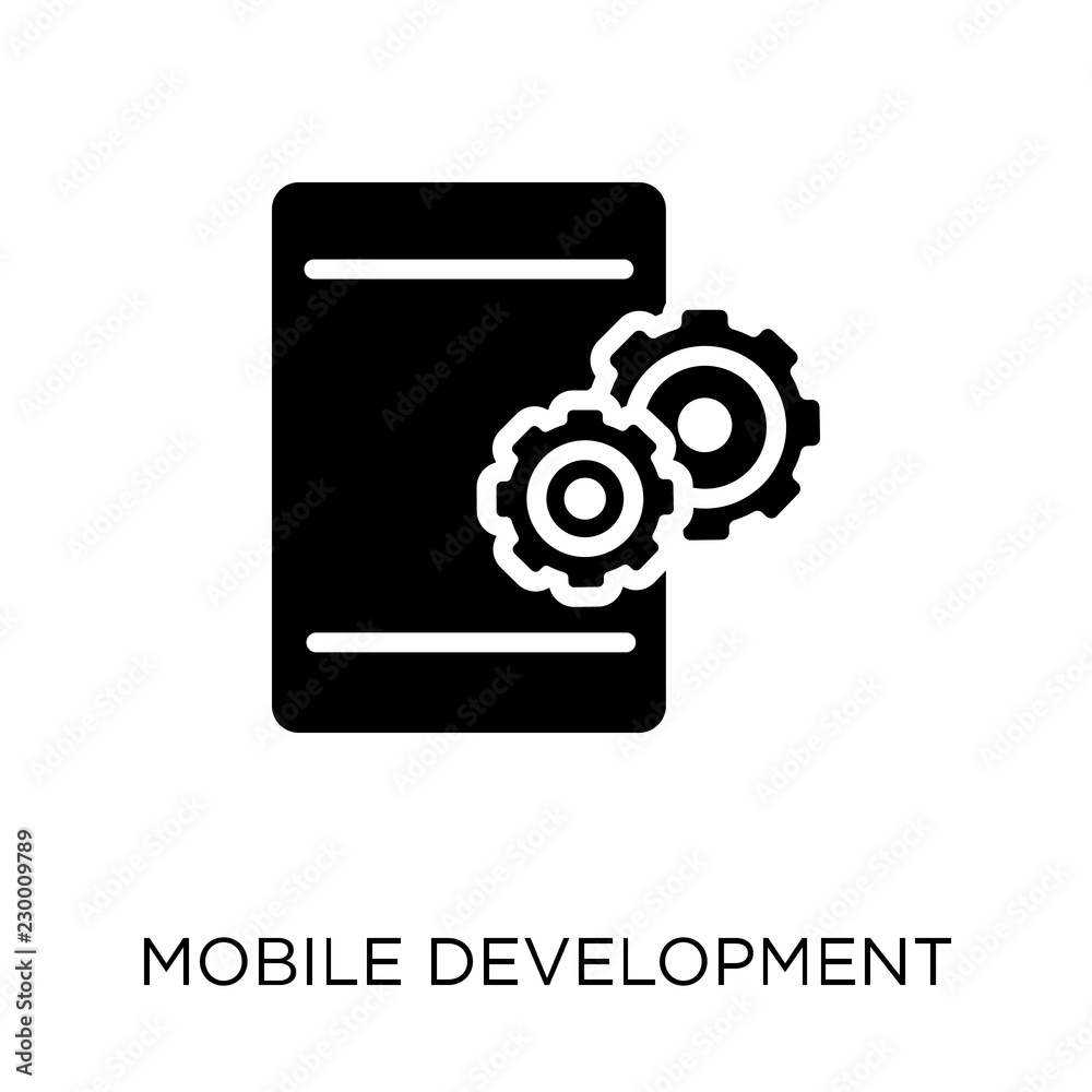 Mobile development icon. Mobile development symbol design from Programming collection. Mobile development icon. Mobile development symbol design from Programming collection.