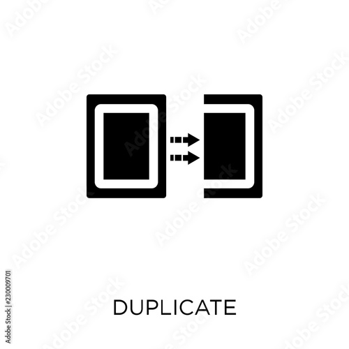 Duplicate icon. Duplicate symbol design from SEO collection.