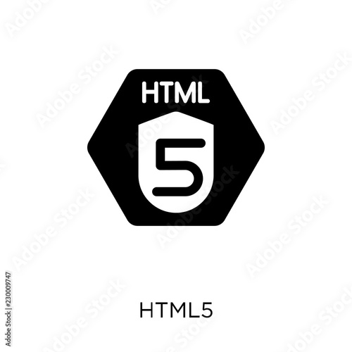 Html5 icon. Html5 symbol design from Programming collection.