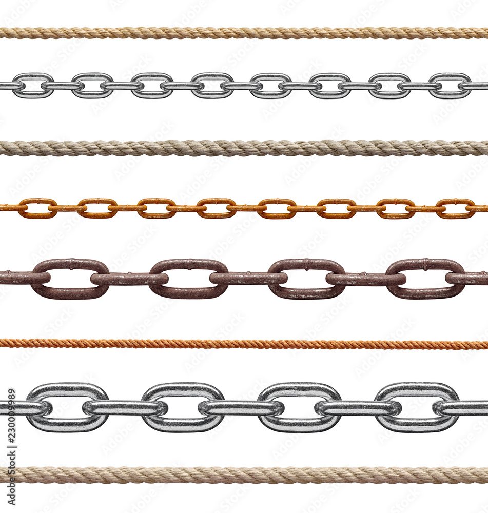 string rope chain metal link steel cord cable line string rope chain metal link steel cord cable line
