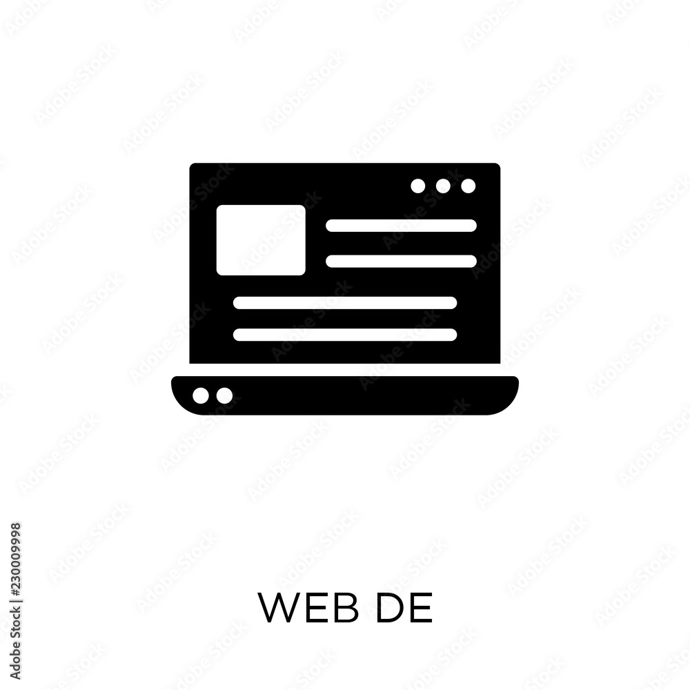 Web design icon. Web design symbol design from Programming collection. Web design icon. Web design symbol design from Programming collection.