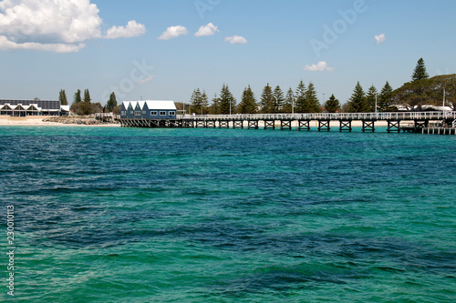 Busselton Australia, View of jetty from ocean looking back to shore © KarinD