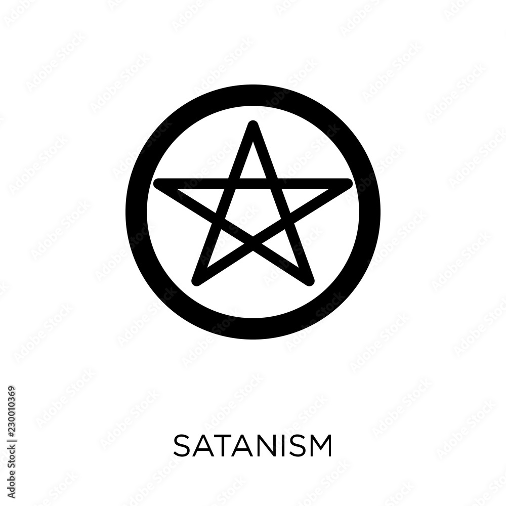 Satanism icon. Satanism symbol design from Religion collection. Satanism icon. Satanism symbol design from Religion collection.