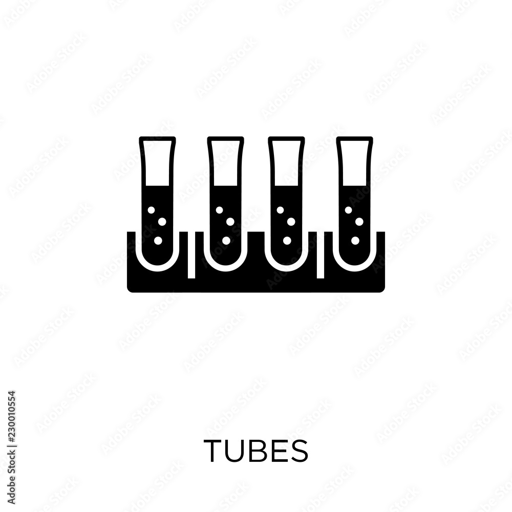Tubes icon. Tubes symbol design from Science collection.