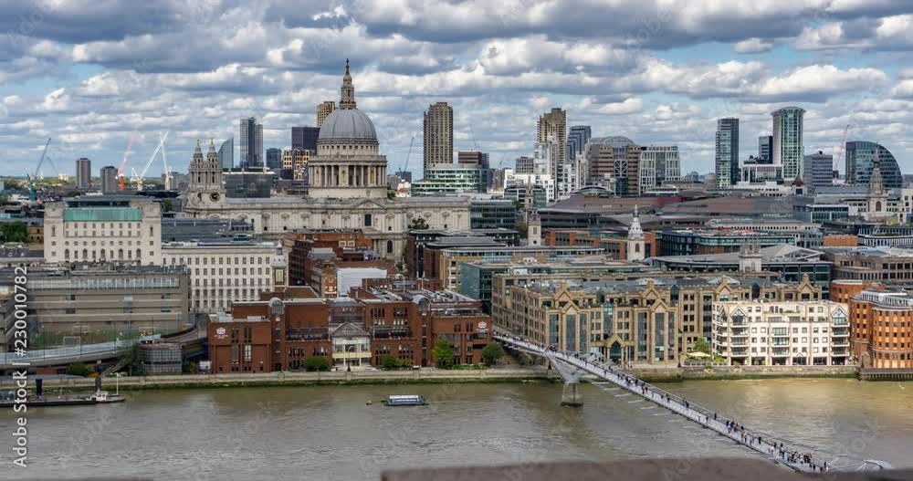 Panoramic Aerial View of London City Timelapse Video Panoramic Aerial View of London City Timelapse Video