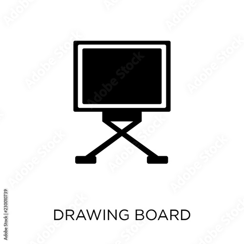 Drawing board icon. Drawing board symbol design from Sew collection.