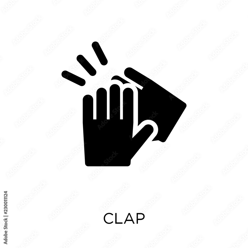 Clap icon. Clap symbol design from Success collection. Clap icon. Clap symbol design from Success collection.
