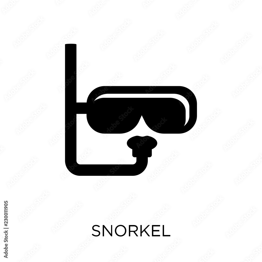 Snorkel icon. Snorkel symbol design from Summer collection. Snorkel icon. Snorkel symbol design from Summer collection.