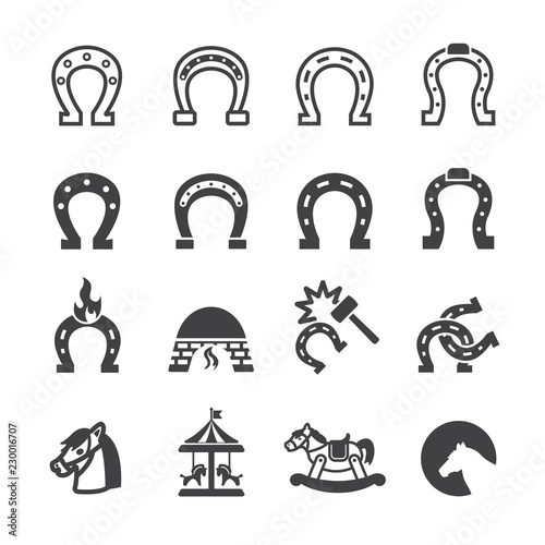 Lucky Horseshoe icon set