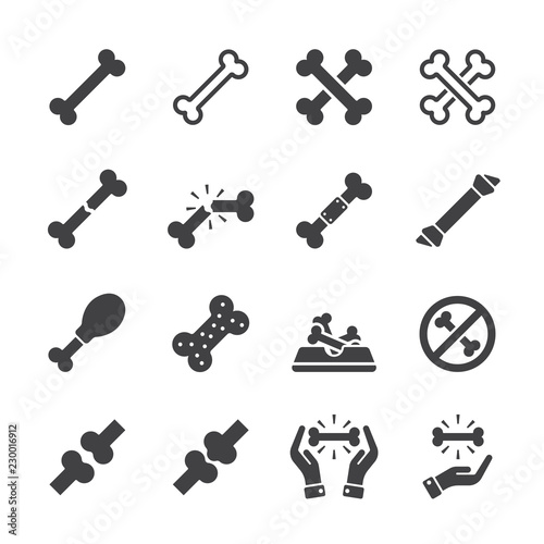 Bone icon set
