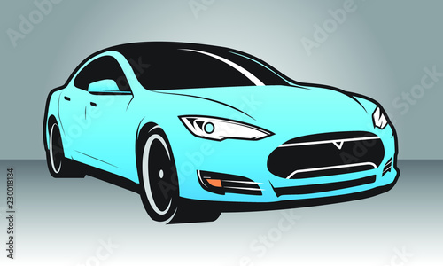 Modern Sports Car Sedan