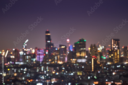 abstract light cityscape bokeh background