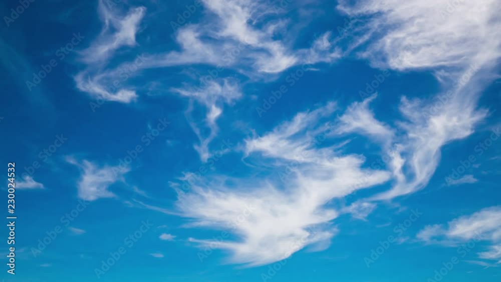 Time Lapse Shot of white fluffy clouds over blue sky Time Lapse Shot of white fluffy clouds over blue sky