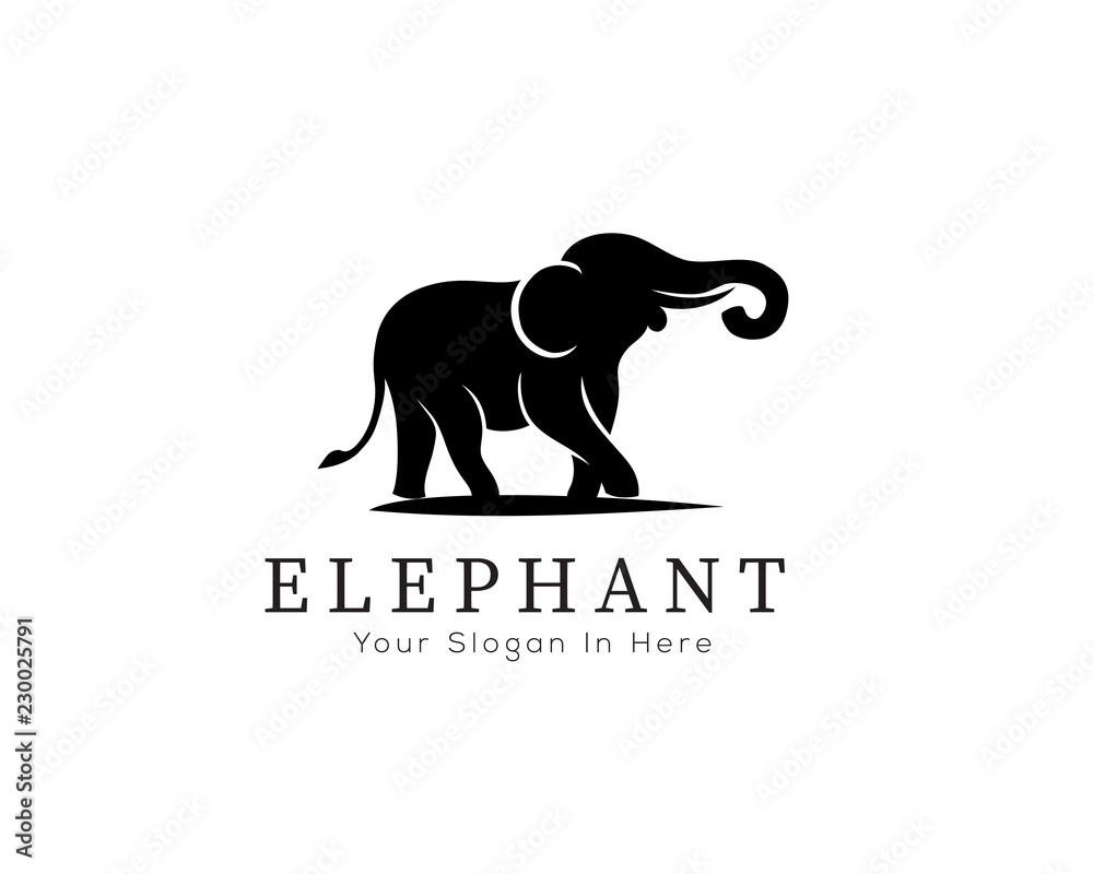 Walking elephant logo design inspiration