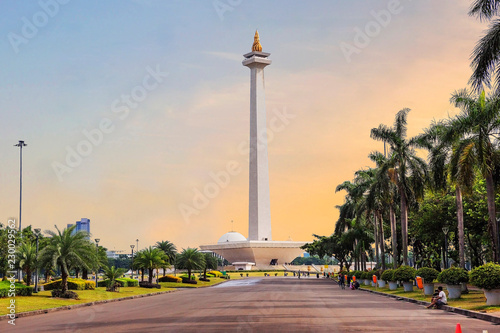 Obraz na plátně Jakarta, Indonesia, national monument (Monas)