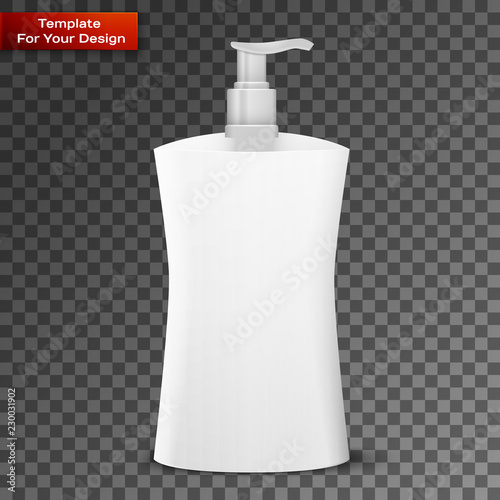 Blank dish washing liquid package