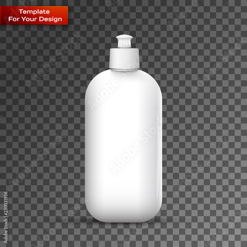 Blank dish washing liquid package