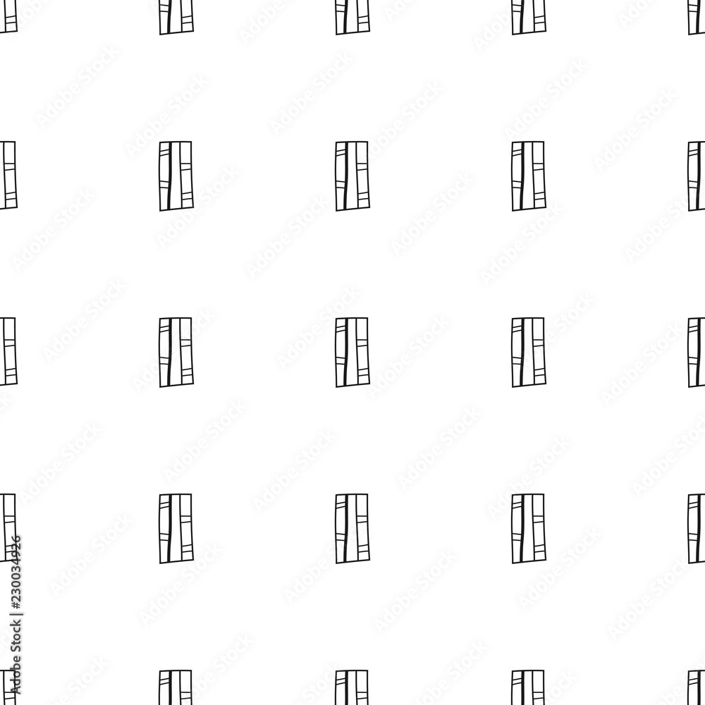 Geometric background with rectangles. Black and white illustration, seamless pattern. Design for wallpaper and cover.