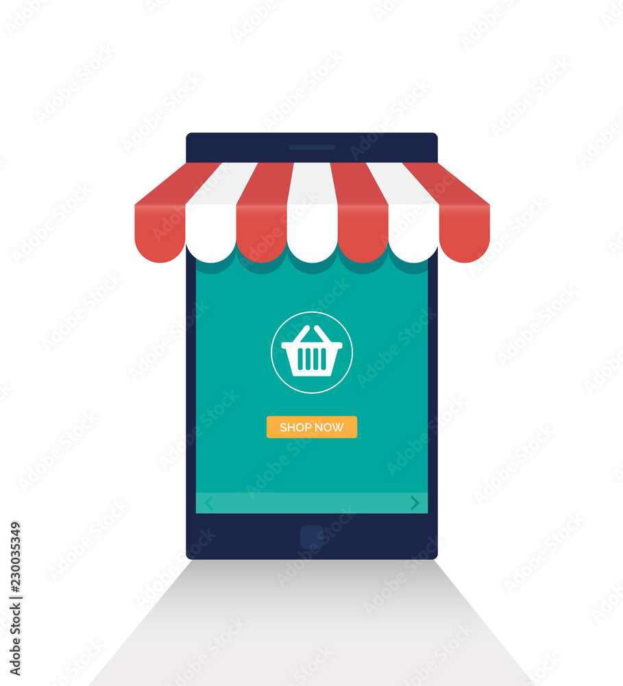 Online Shopping Icon Phone Vector Illustration Online Shopping Icon Phone Vector Illustration