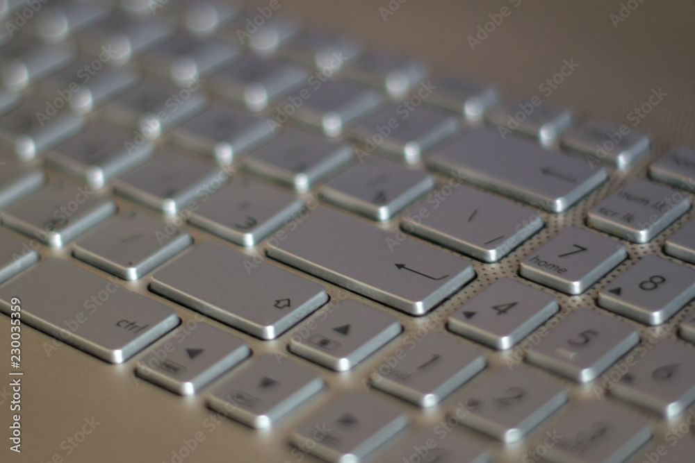 Close up view of a computer keyboard keys Close up view of a computer keyboard keys
