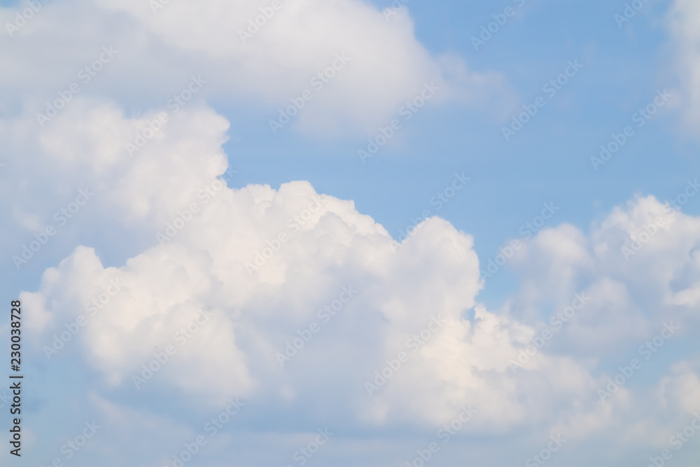 Fototapeta premium Blue sky background with tiny clouds.Cloudy blue sky abstract background.
