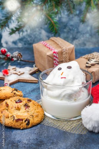 Eggnog and cookies for Santa