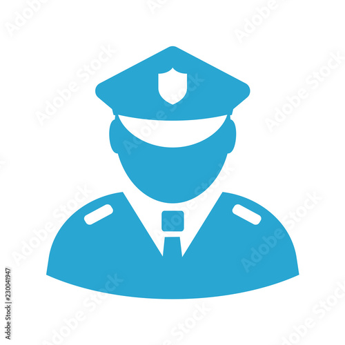 Policeman vector sign