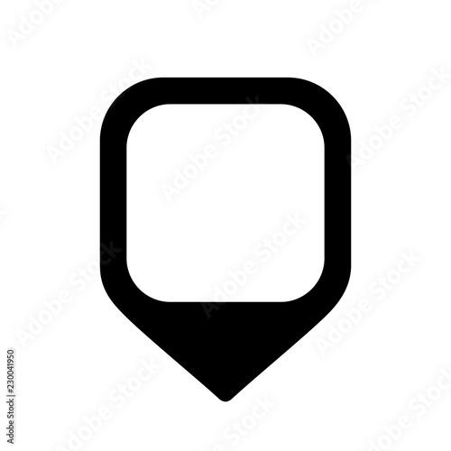 Blank map marker