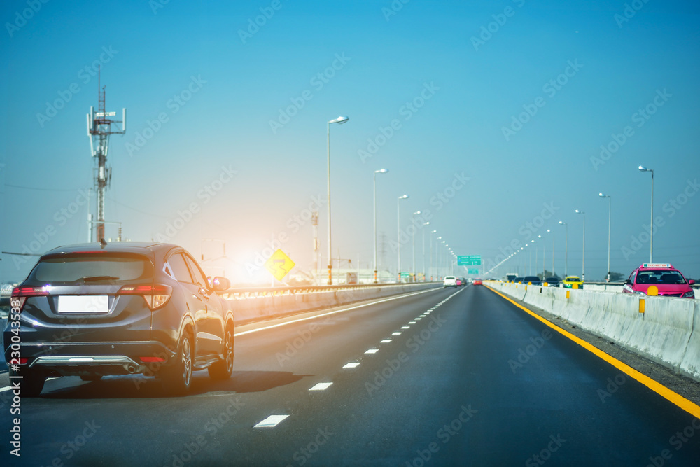 Car driving on high way road in Bangkok Thailand,Car driving on high way road,Car a lot on the road Car driving on high way road in Bangkok Thailand,Car driving on high way road,Car a lot on the road