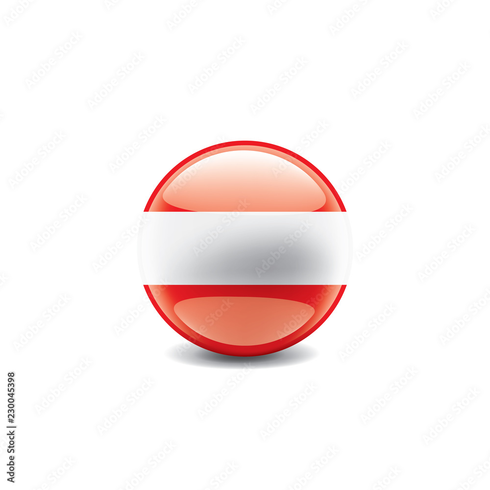 Austria flag, vector illustration on a white background Austria flag, vector illustration on a white background