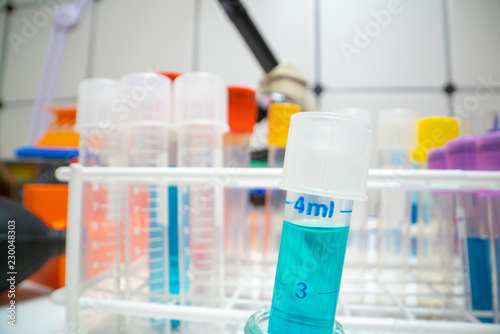 Test tubes in the medical lab. science laboratory test tubes , laboratory equipment