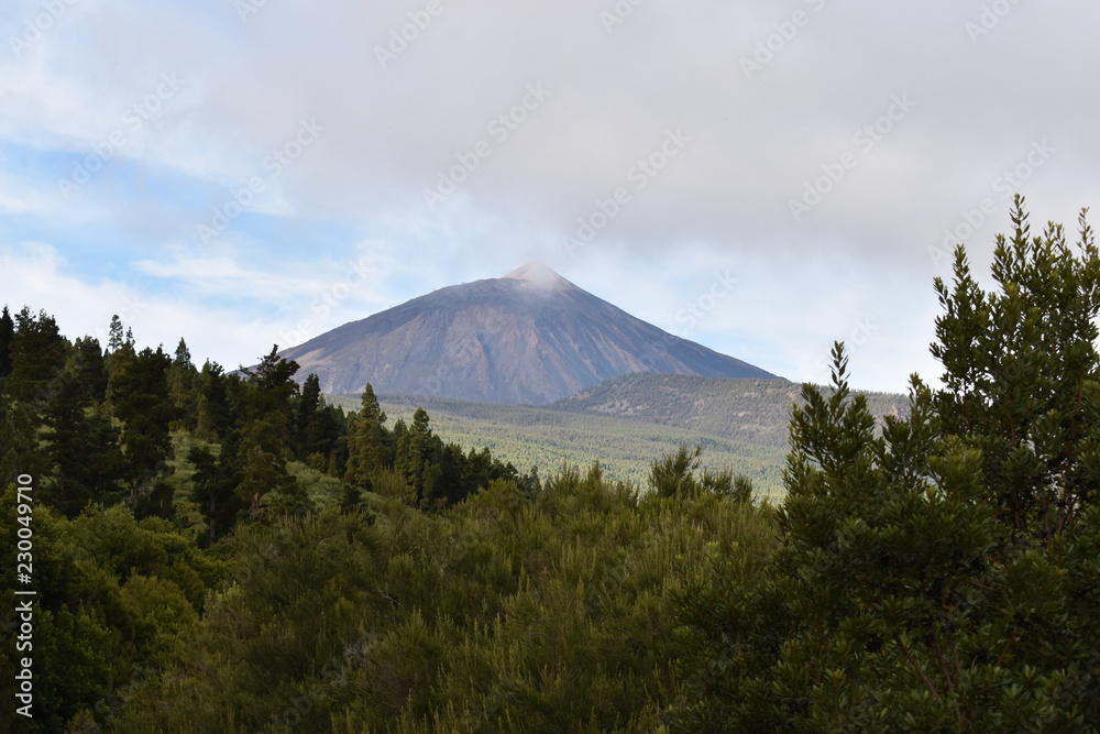 The big famous volcano Pico del Teide in Tenerife, Europe
