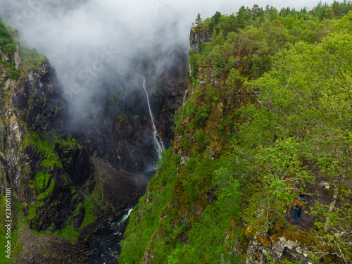 Voringsfossen waterfall, Mabodalen canyon Norway