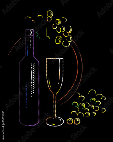 Wine with grapes