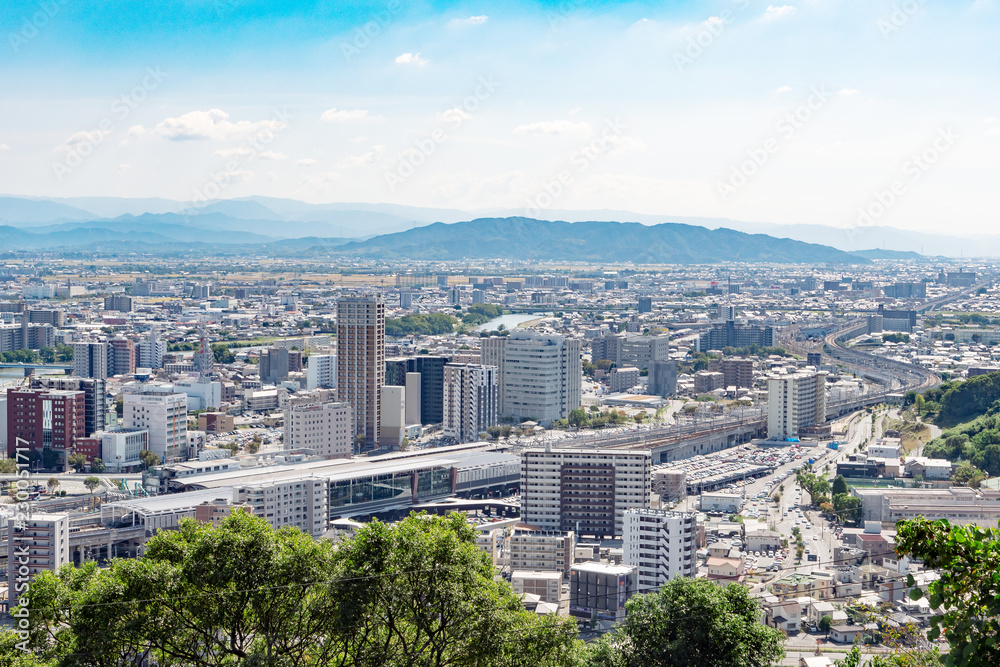 Fototapeta premium 都市風景 熊本市