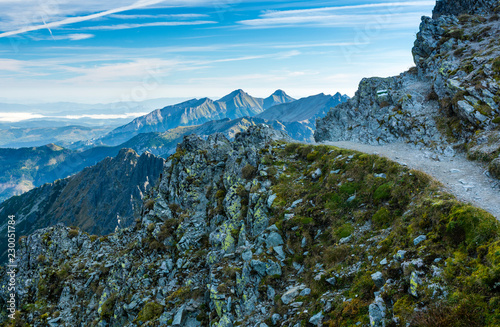 Fototapeta Naklejka Na Ścianę i Meble -  Rocky mountain trail.