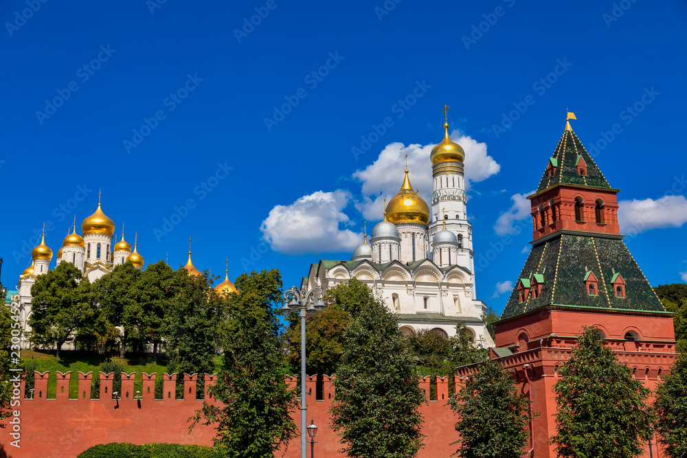 Beautiful view of Moscow Kremlin, Russia