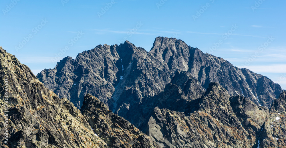 View of the Gerlach (Gerlachov Peak, Gerlachovsky stit) massif.