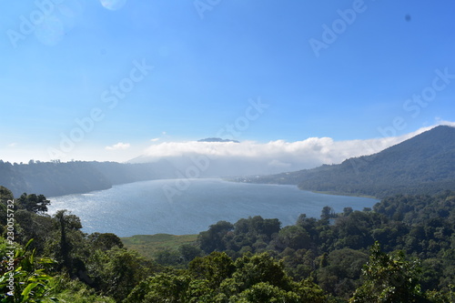 Twin lakes in Bali