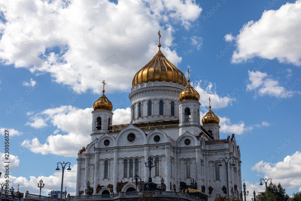 Magnificent Cathedral In Honor Of Christ The Savior In Moscow