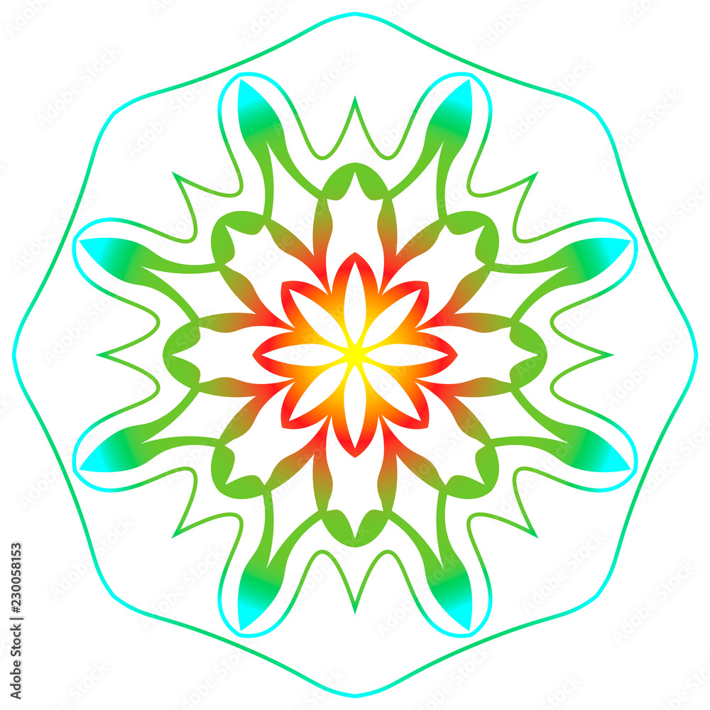 Obraz premium vector drawing mandala