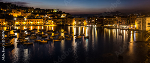Illumination in Bay of Silence  Liguria  Italy
