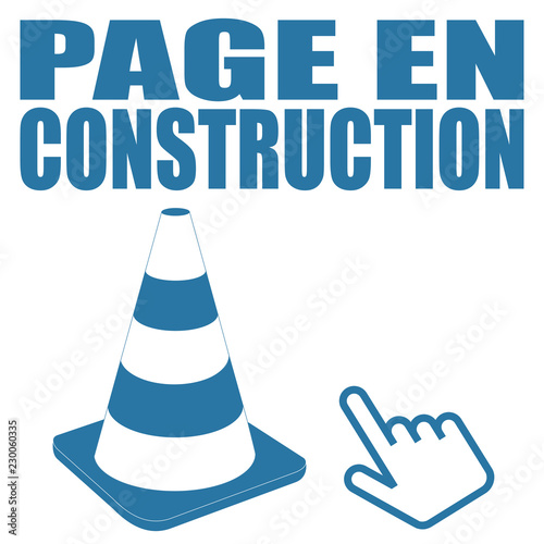 Logo page en construction.