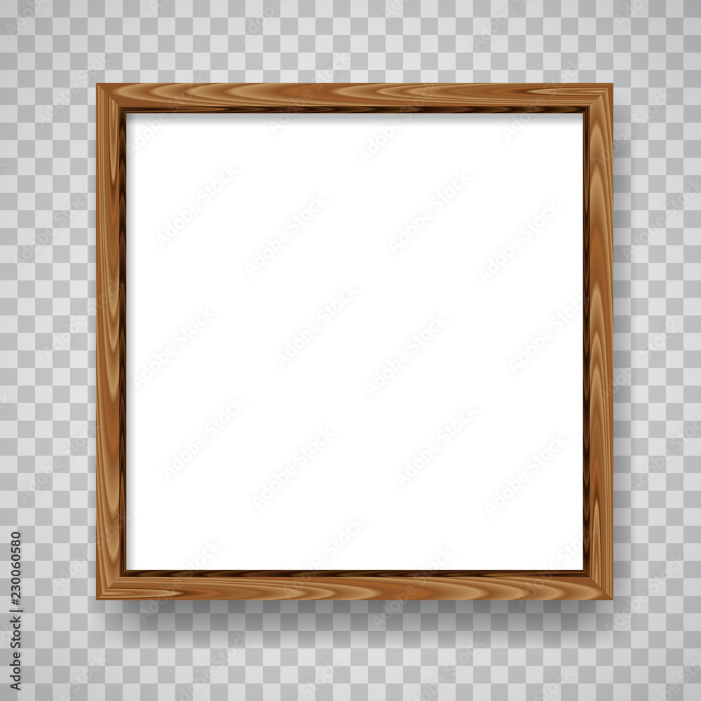 Wood blank frame illustration Wood blank frame illustration